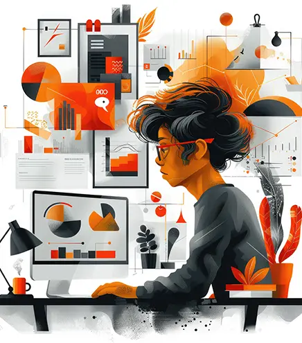 Here are some popular graphic design trends found in 2018