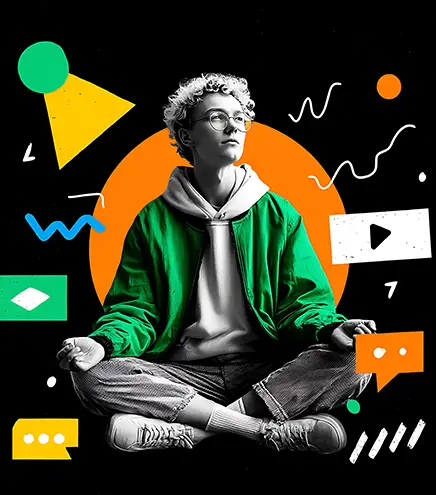 Here are some popular graphic design trends found in 2018