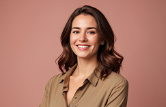 Smiling woman portrait
