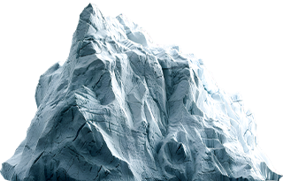 Snowy mountain peak