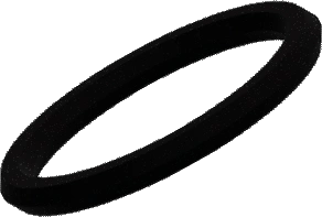 Black oval ring