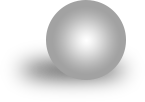 Silver gradient circle