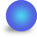 Blue gradient circle