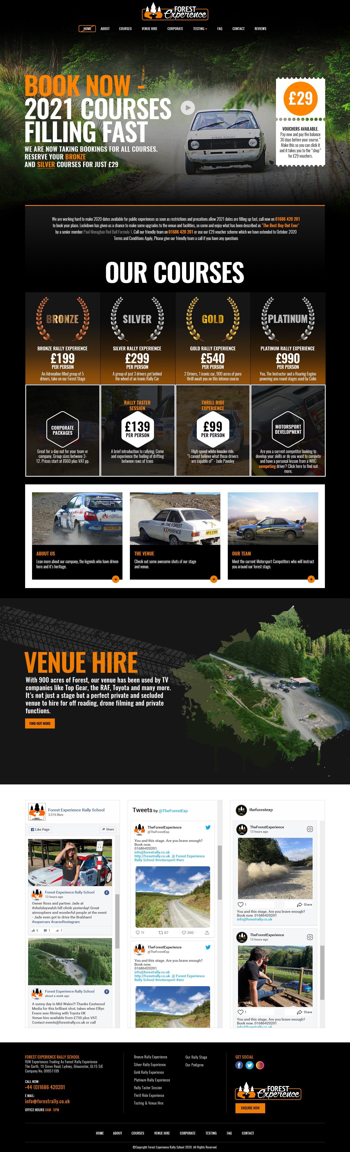 Aesthetics clinic full website layout