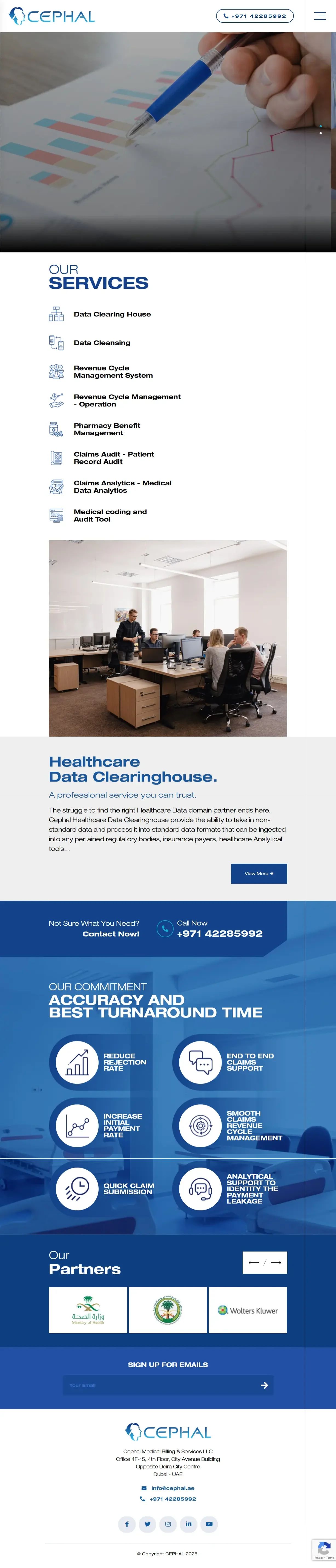 Aesthetics clinic full website layout