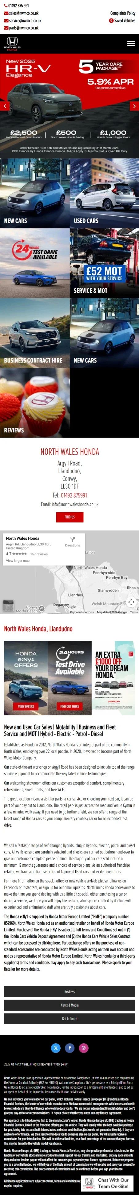 NORTH WALES HONDA