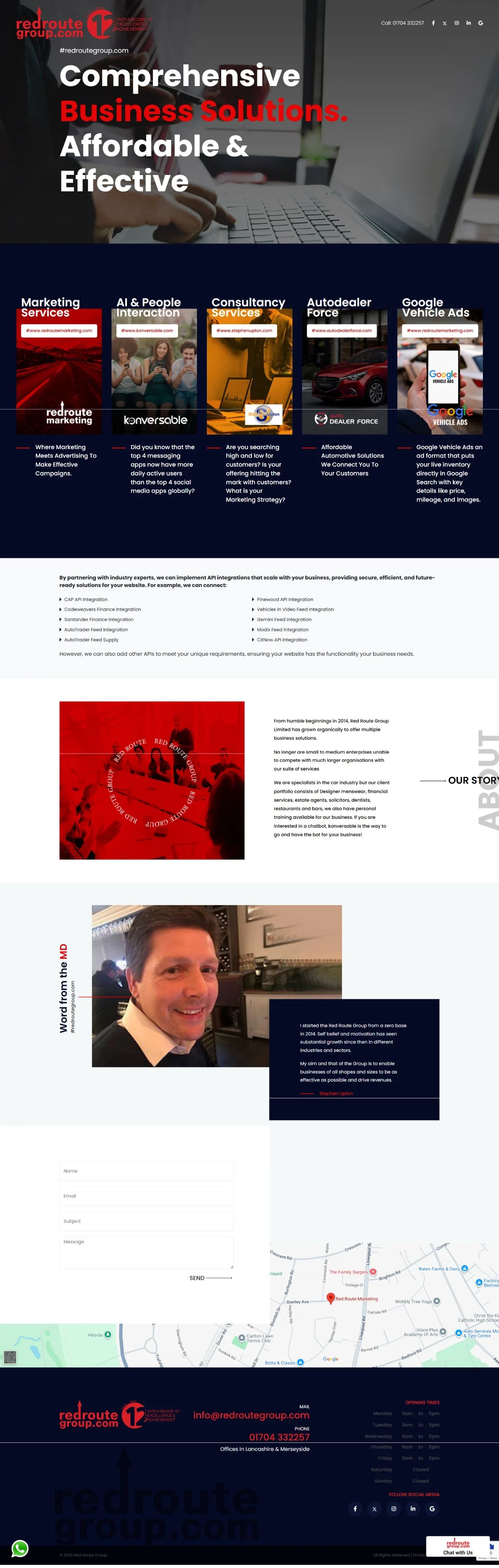 Aesthetics clinic full website layout