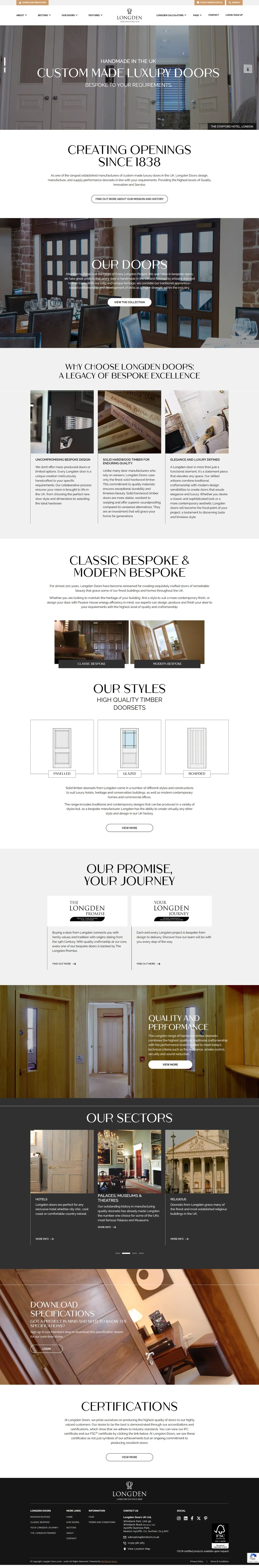 Aesthetics clinic full website layout