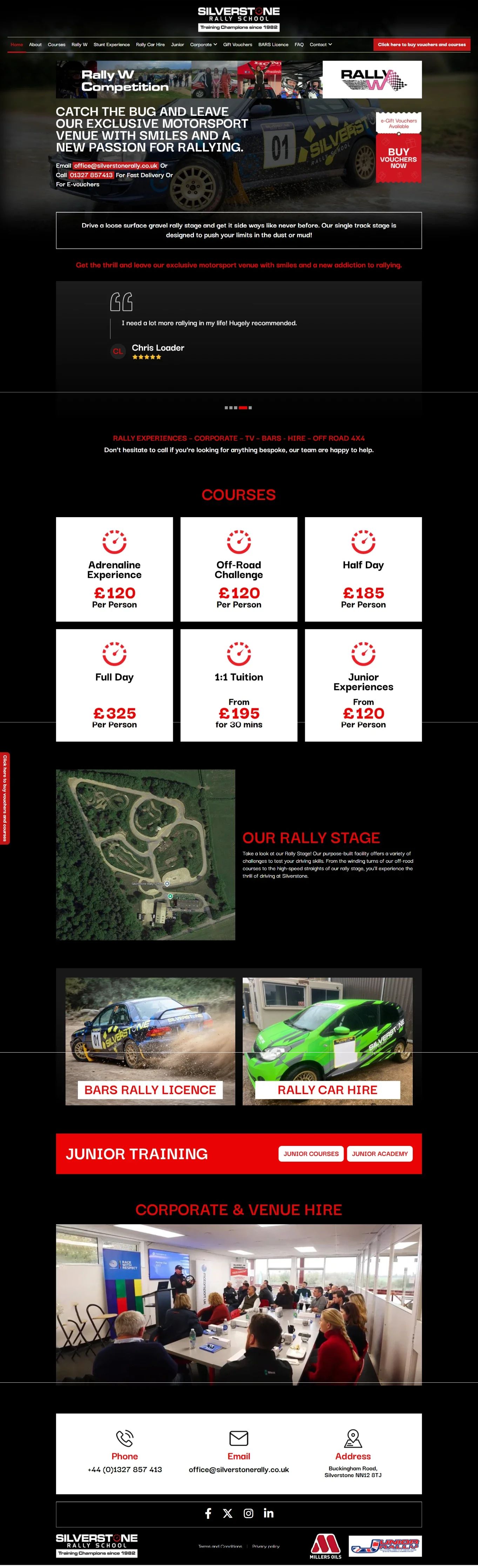 Aesthetics clinic full website layout