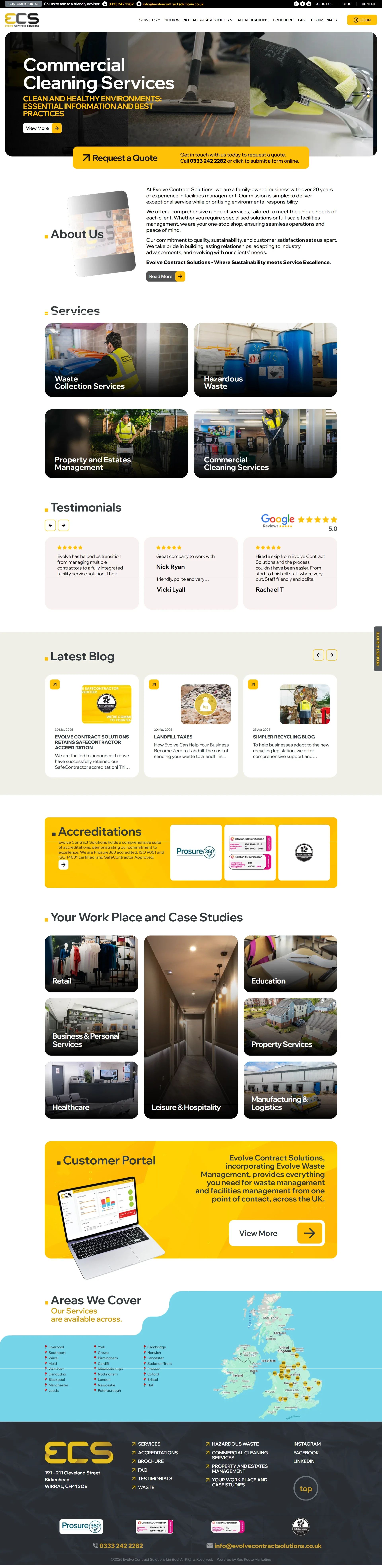 Aesthetics clinic full website layout