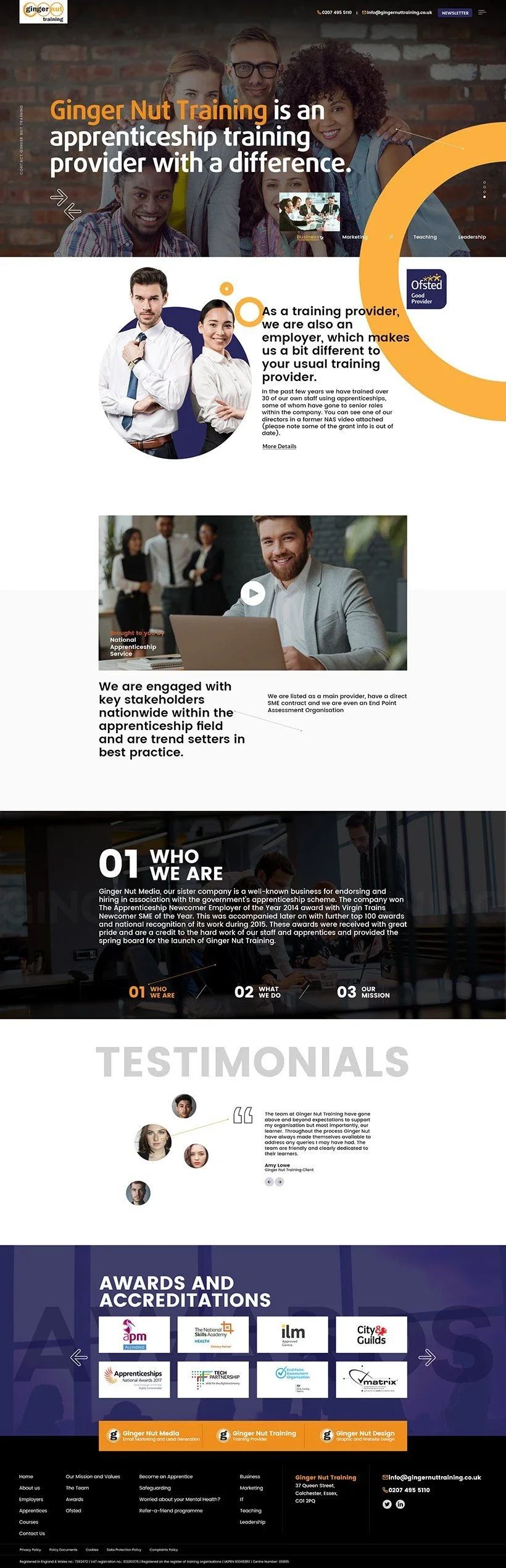Aesthetics clinic full website layout