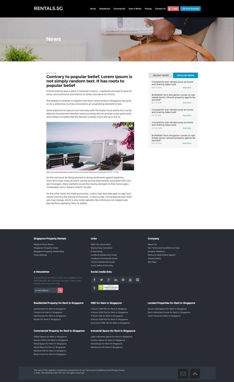 Aesthetics clinic full website layout