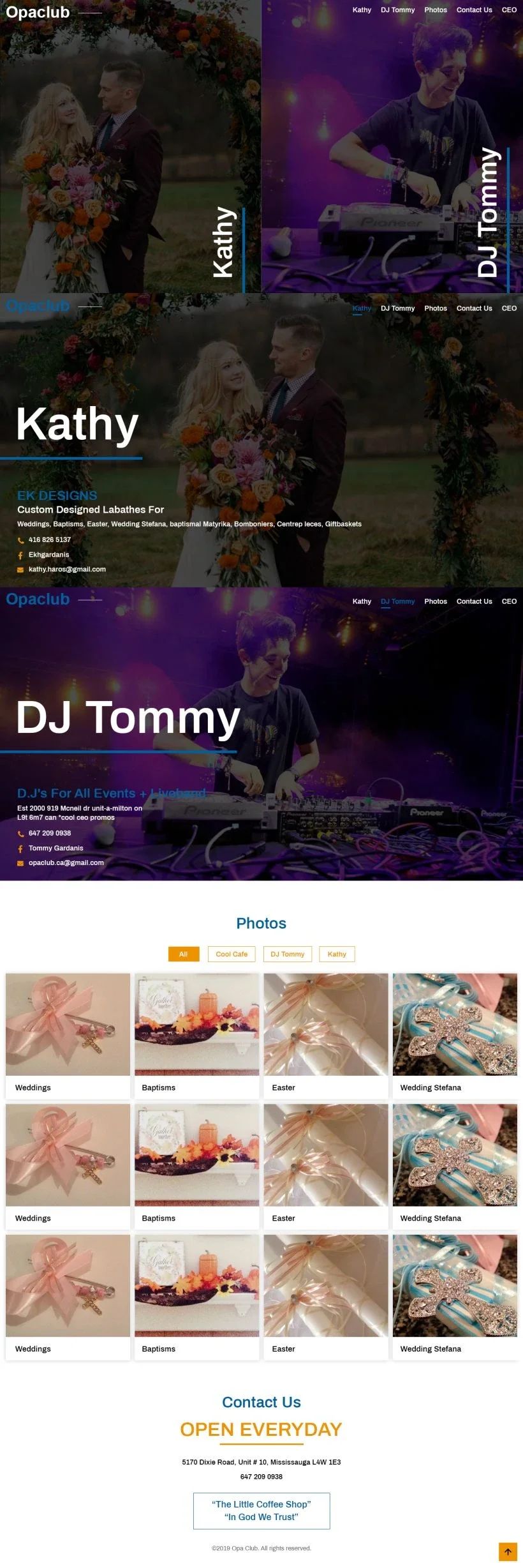 Aesthetics clinic full website layout