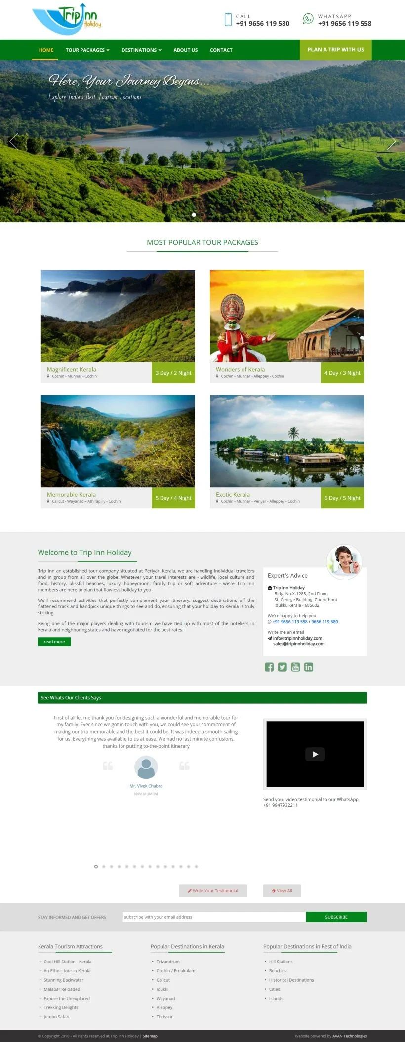 Aesthetics clinic full website layout