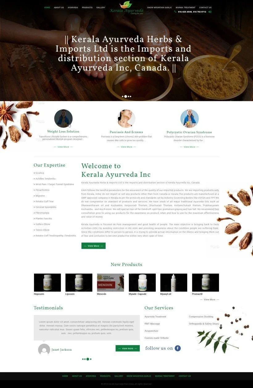 Aesthetics clinic full website layout