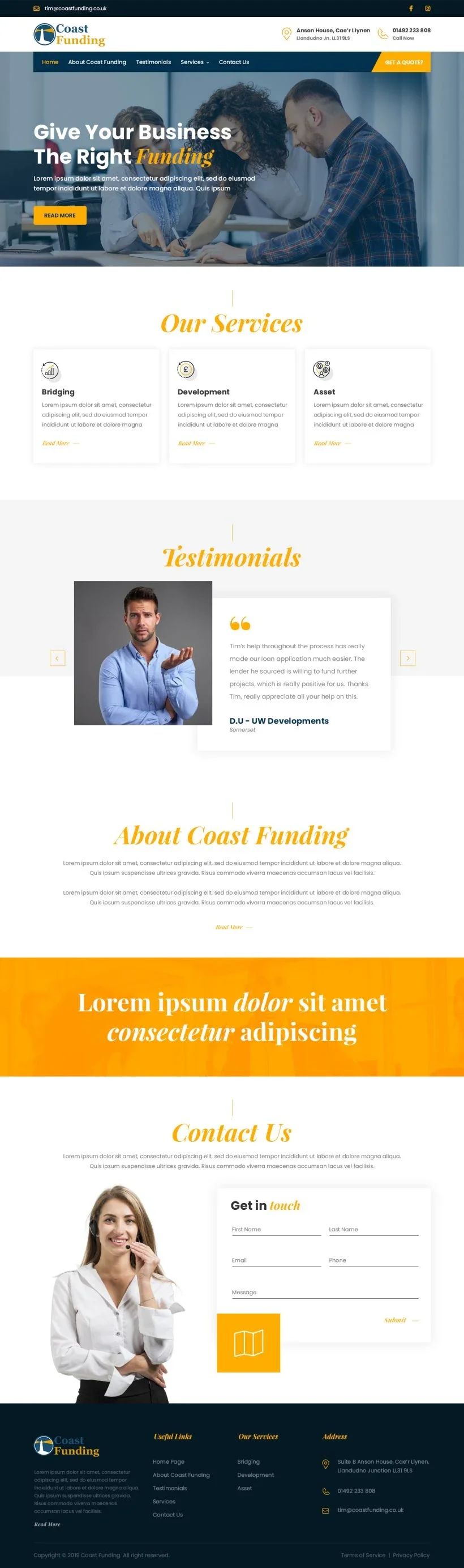 Aesthetics clinic full website layout