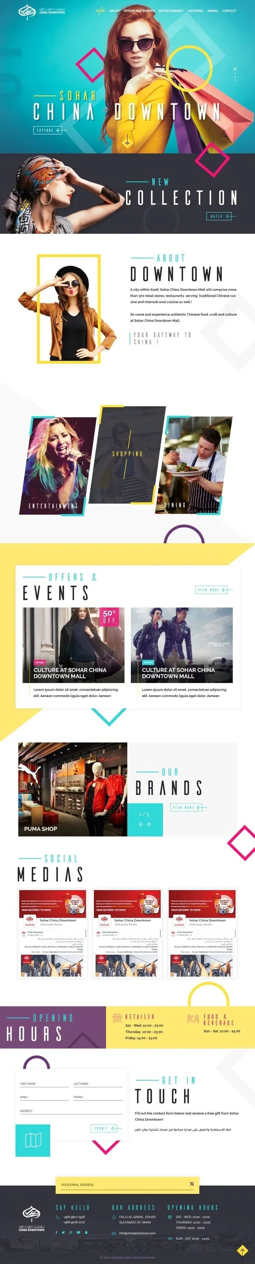 Aesthetics clinic full website layout