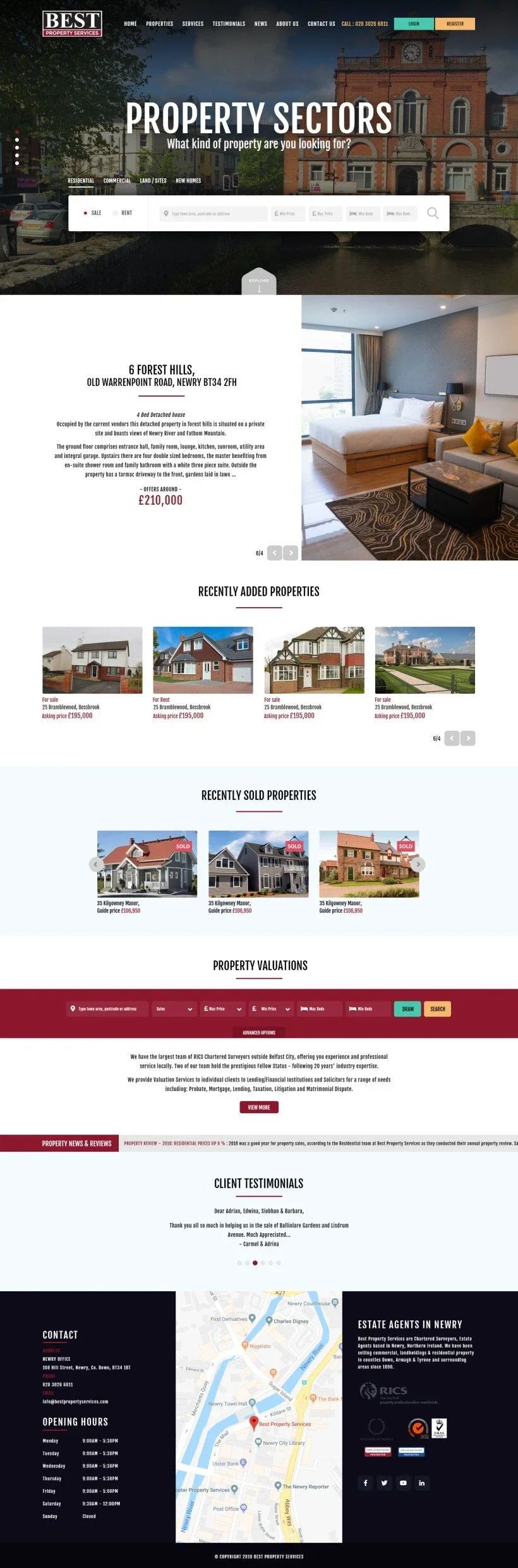 Aesthetics clinic full website layout